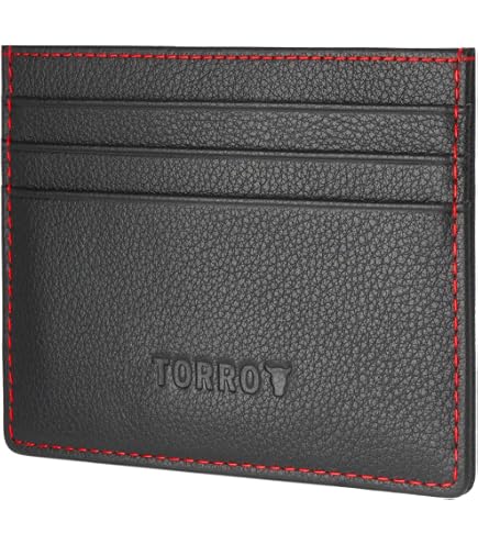 TORRO Genuine Leather Keyring – Navy Blue With 2.5cm Brushed Metal Split Ring, Simple Leather Loop - View #3