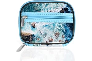 Serfeymi Pill Box Organiser Tablet Organiser Travel Medication Organizer with Zipper Pill Case for Purse, Weekly Pill Box 7 Day Pill Dispenser for Holding Medicine, Vitamins, Supplements - Blue 03