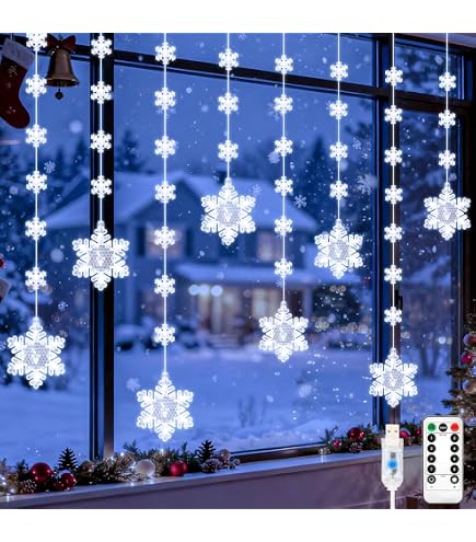 LED Schneeflocke Altéa Warmweiß 192 LEDs - Weihnachts-beleuchtung - Eminza