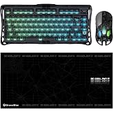 Gravastar V75 Manyetik Kablolu Gaming Klavye, XPro Kablosuz Optik Mouse ve Mousepad Oyuncu Seti (Stealth Black)