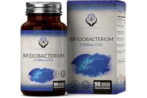 EARTH'S NURTURE EN Bifidobacterium Probiotique | 90 Probiotiques Bifidobacterium - 5 Milliards d'UFC Bifidobacterium par Capsule - Probiotiques à Haute Teneur | Sans OGM Sans Gluten Sans Allergène | Fabriqué au UK