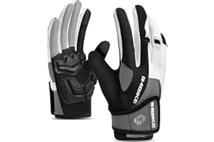 INBIKE Rękawiczki MTB dla mężczyzn, kobiet, oddychające i rozciągliwe rękawice rowerowe z ekranem dotykowym 5 mm, ochrona dłoni kuzyna, do jazdy na rowerze, wspinaczki, wędrówek, wspinaczki górskiej,