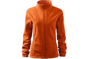 DELUNO Damen Fleece-Jacke Outdoor, Pullover Fleece mit Reißverschluss - Neu - Schwarz Rot Blau Grau Weis - Size XS S M L XL XXL