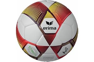 Erima Unisex HYBRID FUTSAL fotboll (7192411), röd/gul, 4