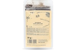 KoRo - Vanille Bourbon en poudre 25g - Gousses de vanille entièrement moulues