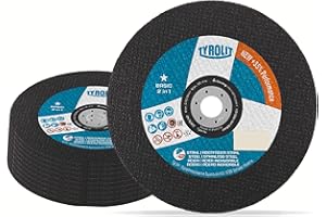 TYROLIT BASIC 2in1 Super-Thin Cut-Off Wheels for Steel & Stainless Steel, Angle Grinder Discs for Fast Metal Cutting, 230 x 1.9 x 22.23 mm, 25-Pack