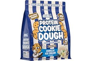 Applied Nutrition Pâte à Biscuits Protéinée, Collation Protéinée, Préparation à Cookies Protéinés, Plus de 22 g de Protéines par Portion, Faible en Calories, 1 kg (1kg, Vanille)