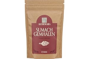 Sumac Épice Alchemara (200g) – Épice Sumac Moulu – Épices Délicatement Séchées Idéales pour la Cuisine – Épices Aromatiques