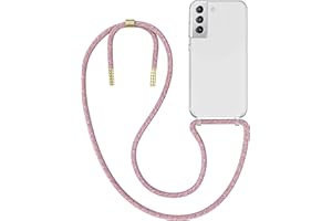 MyGadget Funda para Samsung Galaxy S21 FE - Carcasa con Cuerda con Cordón - Case con Correa Colgante y Adjustable - Coloreado