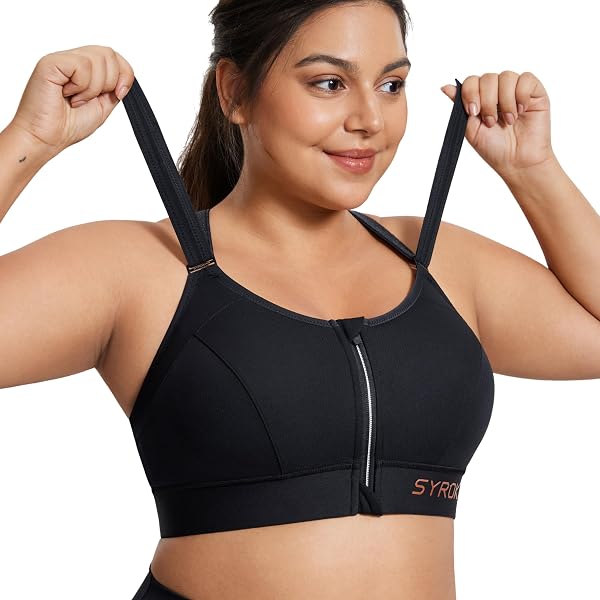 Soutien-Gorge Sport Wingslove Grande Taille - Impact Élevé, Sans Armature, Bretelles Réglables