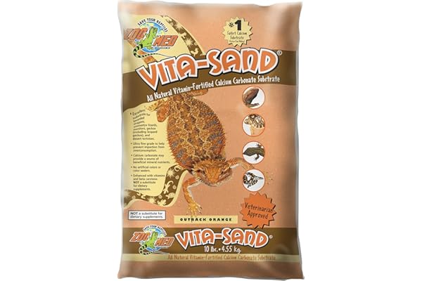 Zoo Med Vita-sand Sable pour Reptile/Amphibien Outback Orange 4,5 kg