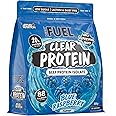BodyFuel Clear Protein - Beef Protein Isolate - Clear & Refreshing - Best Low Sugar & Lactose-Free Protein Supplement - Muscle Support (500g - 20 Servings) (Blue Raspberry)