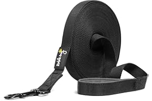 Smycz Rudelkönig dla psów - 5m / 10m / 15m / 20m - Wytrzymała i odporna na warunki atmosferyczne smycz do skutecznego szkolenia psów - z wyściełanym uchwytem