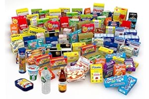 tanner DER KLEINE KAUFMANN TANNER Deco - Miniaturen-Set 95-teilig, mit extra stabilen Faltschachteln, lebensmittelechtes Design, 0525.7