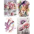 Kit Diamond Painting Adulte Motif Verre De Vin Musique - 60x80 Cm, Strass Ronds 5D, Décoration Maison