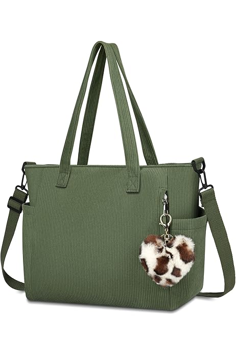 Bolso Mano Playa Bolso Tote De Pana 30x31cm, Gran Capacidad