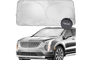 ‎KINDER FLUFF Kinder Fluff Sonnenschutz Auto Frontscheibe – Zertifiziert Windschutz Abdeckung Sonnenschutz Auto Zubehör Innenraum - Reflektierend Sonnenschirm
