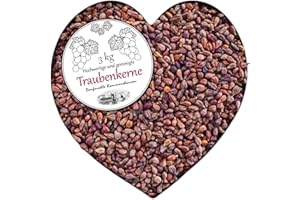 ‎PETIGI Traubenkerne lose für Wärmekissen Kissen Traubenkerne für Wärmekissen Waermekissen Baby Füllung Körnerkissen Kerne Koernerkissen Füllmaterial 1-30 kg Petigi, Menge:3 kg