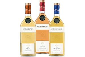 ‎SCHLADERER Schladerer Klassik Alte Sorten Set mit Schwarzwälder Alte Kirsche, Alter Apfel und Alte Zwetschge - hochwertige Spirituose aus dem Schwarzwald (3 x 700 ml)
