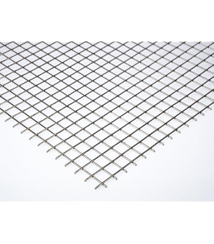 Welldraht, Stahlgitter stahl blank(unverzinkt) 30x30x3 mm, Matte - Tafel 2,00 x 1,00 m