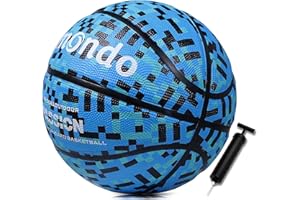 ‎LEMONDO lemondo Schaumgummi Kinder Basketball mit Pumpe Größe 5 Anti-Rutsch Grip Indoor Outdoor Training Spielen