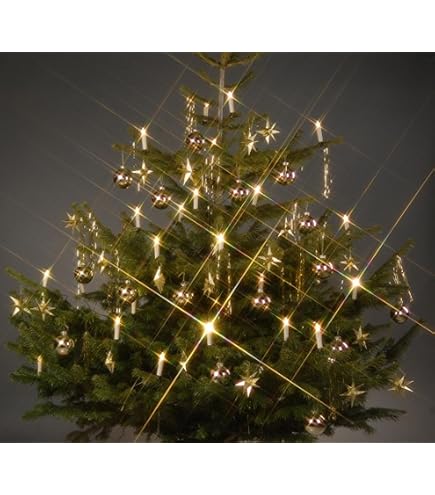 Romadedi LED Christbaumkerzen – 10er Set Kabellos Mit Fernbedienung & Timer, Flackernd Wie Echte Flamme, Inkl. Kristall