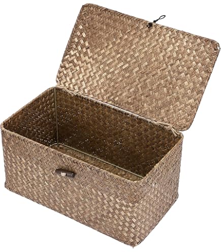 Bloomingville Cesto con Coperchio - Casetta - Giacinto d'Acqua - Alto