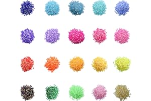 CATELL Diamond Painting Round Beads 20000Pcs Diamond Painting Round Diamonds 20 Colours Diamond Painting Beads 3mm Diamonds Diamond Painting Replacement Round Diamonds for DIY Crafts Freestyle Art Cross