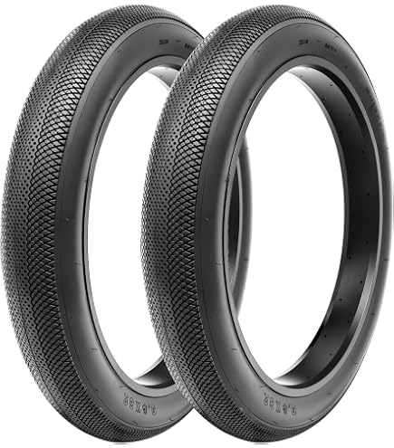 Coppia Copertoni 20x4.0 Fat Bike + Camere D'Aria – Gomma Tassellata Per E-Bike, MTB E Neve, Pressione 2.5 BAR