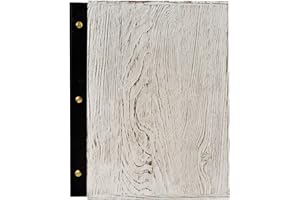 DWA WOODEN MENU HOLDER A4 RESTAURANT PUB HOTEL DISPLAY SIGN NAME or LOGO LASER ENGRAVING (Shabby Chic)