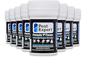 Pest Expert Clothes Moth Killer Smoke Bombs 8 x 3.5g - Formula 'P' Maximum Strength Moth Bomb, Fast-Acting for Effective Control, Professional Strength for Approved Amateur Use