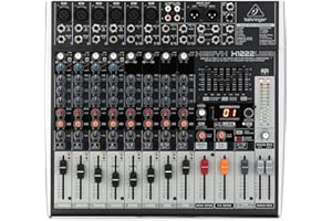 Behringer XENYX X1222USB Table de mixage 16 canaux Bus 2/2 avec Interface audio USB