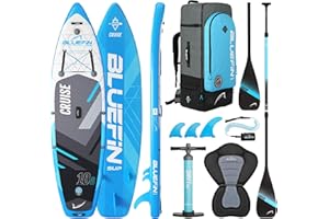 BLUEFIN SUP Bluefin Cruise Premium Stand Up Paddle Set | Inflatable Paddleboard for Adults | Sup Package with Backpack, Fiberglass Paddle, and Pump | 5 Year Warranty