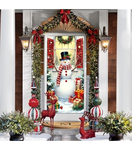 Set De 3 Banderoles Personnalisables Porte Et Porche - Thème Gingerbread (pain D'épices) - Décoration Fête Enfant Noël