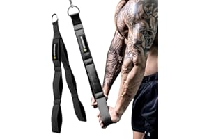 M MANUEKLEAR MANUEKLEAR Trizepsseil Kabelbefestigung mit größerem Bewegungsbereich, Trizeps-Pull-Down-Seil für Push-Downs, Crunches, Facepulls für professionelles Fitnessstudio