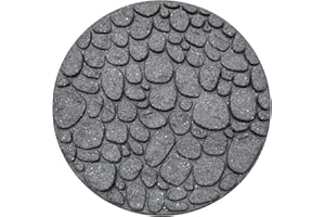 EAAGLO ECO GARDEN Recycled Rubber Stepping Stone River Rock Grey