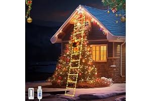 JIMACRO Jultomte klättrande utomhus 3 m, 240 LED med 8 lägen, USB-julbelysning för fönster inomhus, trädgård, husvägg