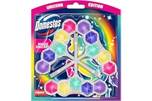 ‎DOMESTOS Domestos Power 5 Toilettenstein Magic Unicorn WC-Reiniger im Vorteilspack 3x 50 g