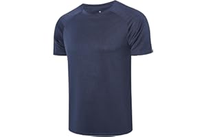 ZENGVEE 1 or 5 Piezas Secado Rápido Respirable Camiseta Deporte Hombre Cuello Redondo Camiseta Running Hombre Camisetas Manga Corta
