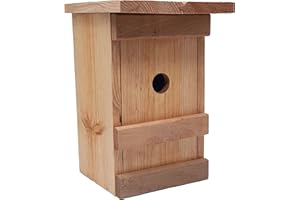 EMANHU Nistkasten Vogelhaus 25x16,5cm Meisenkasten Vogelhäuschen Nisthöhle Brutkasten (1 x 102058)