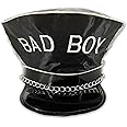 Black Shiny Bad Boy Rebel Funny Hat for Adults – Bold Stag Do Hat for Adventures & Wild Parties