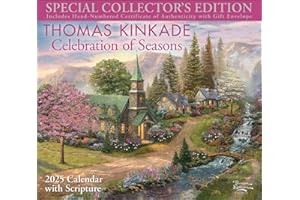 Thomas Kinkade Special Collector's Edition with Scripture 2025 Deluxe Wall Calen: Celebration of Seasons