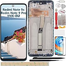Écran LCD Complet + Châssis Noir Pour Xiaomi Redmi Note 9 Pro - Neuf