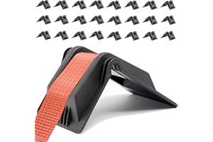 INTAKO Angolari in Plastica per Cinghie Fermacarico Fino a 50mm - 24 pezzi - 170x130x150mm - Angolare di Protezione per Cinghie di Fissaggio Cargo Ferma Carico