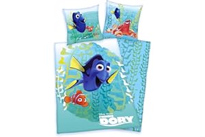 Herding Finding Dory Bedding Set, Polyester, Turquoise, 200 x 135 cm