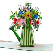 Geburtstagskarte Blanko – Vogelhäuser & Blumen Design, 16x16 Cm, Hergestellt In UK