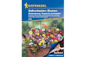 Kiepenkerl Profi-Line Blumensamen-Mischung Balkonkasten-Blumen 3350 – Pflegeleicht - langblühend - Höhe ca. 30cm - Saatband, Blumenwiese Samen