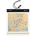 Sumind Waterproof Map Case Clear Map Holder Waterproof Walking A4 Map Cover Hiking Plastic Map Pouch Military Transparent For Hiking Walking Camping PVC 31 X 28 Cm