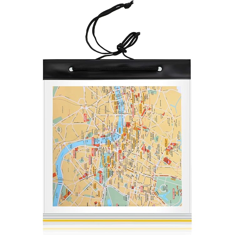 Porte-Carte Étanche TPU Transparent SagaSave - Grand Sac Pour Cartes Et Documents Randonnée Camping