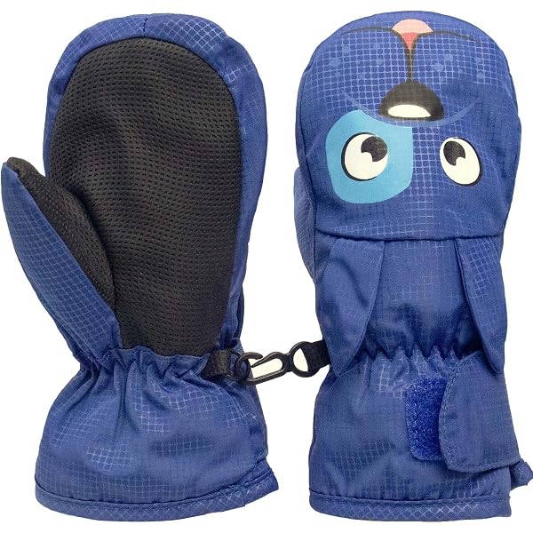 Gants D'hiver Enfants Tactiles 3 Doigts - Antidérapants, Coupe-vent, Réfléchissants, Pour Vélo Et Sport 4-12 Ans